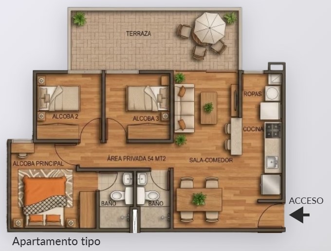 Apartamento Tipo 1